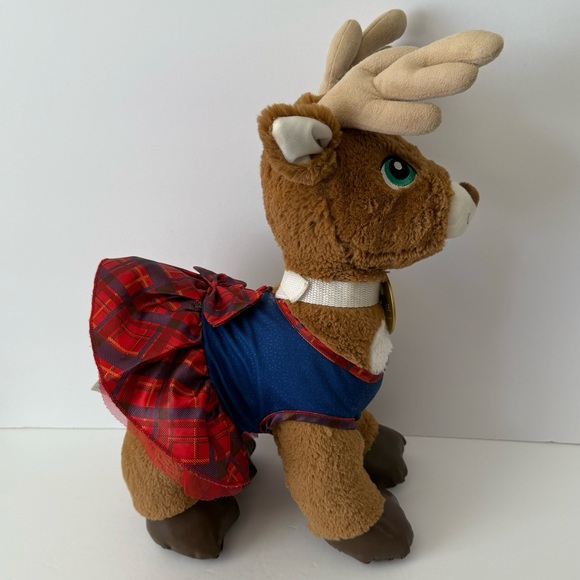 Build A Bear Workshop Vixen Stuffed Santa's REINDEER Rudolf Christmas Plush - Picture 5 of 8